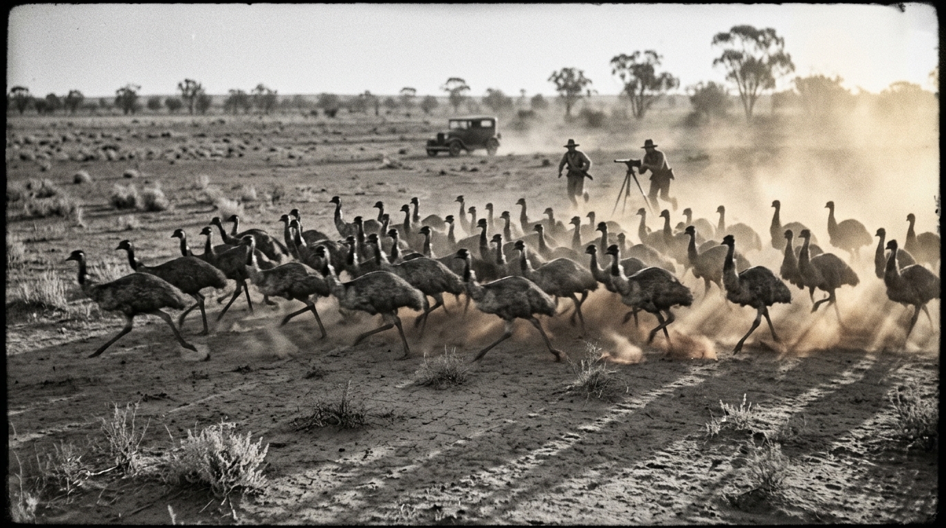 Imagem do artigo: A Grande Guerra dos Emus: Quando o Exército Australiano Perdeu Para Aves