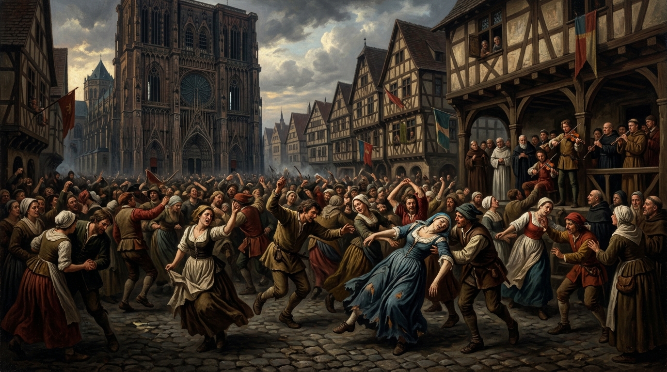 Imagem do artigo: A Epidemia da Dança de 1518: Quando Centenas Dançaram Até a Morte